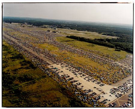 Shot from an RC blimp.