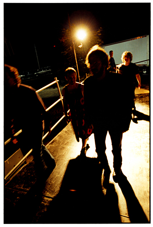 Band and ufo posing as a street lamp