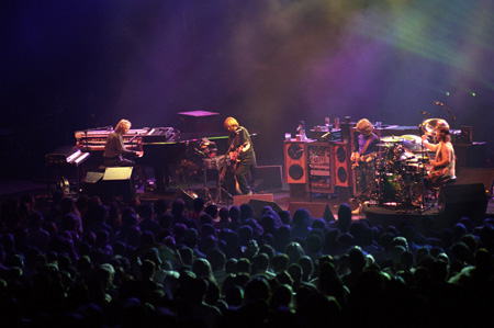 December 6th, 1996 
Phish onstage at the Aladdin