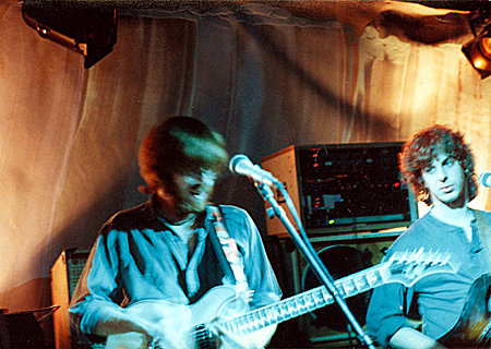 February/March 1988 – Mike and Trey with the Minkin Backdrop at Nectar’s.  Burlington, VT