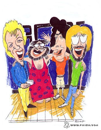 Phish Caricature, May 1993