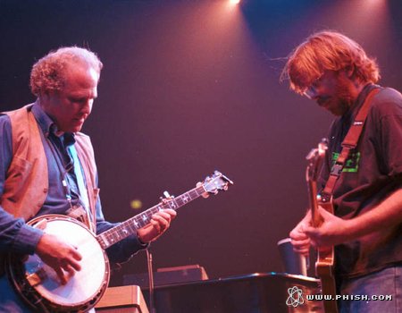 Pete Wernick (Dr. Banjo) with Trey, 11.16.1997