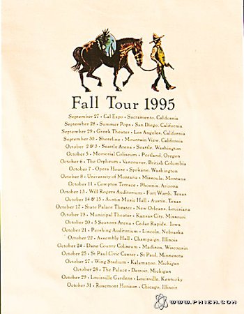 Fall Tour 1995 T-shirt art