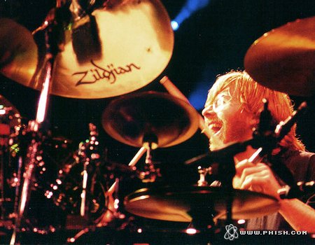 Trey on drums, 9.30.1995