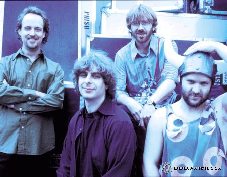 Phish backstage at the Shoreline Amphitheatre – September 17th, 1999