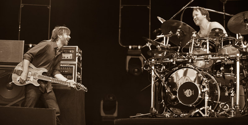 Trey and Fish. Photo by Dave Vann © Phish 2010
