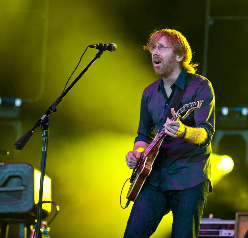 Trey at CMAC in the Finger Lakes. Photo by Dave Vann © Phish 2010